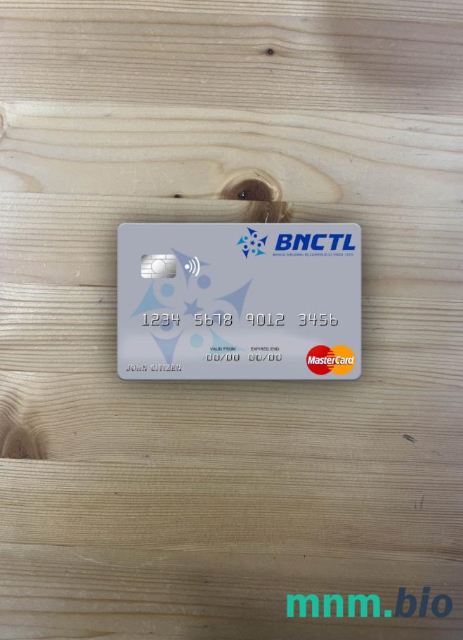 Timor-Leste Banco Nacional de Comércio de Timor-Leste wygląd zdjęcia mastercard skan PSD + zdjęcie